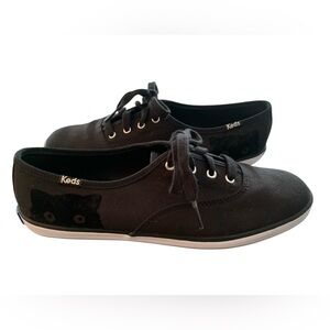 Keds Taylor Swift  Women's Black Canvas Lace-Up Sneakers size 7